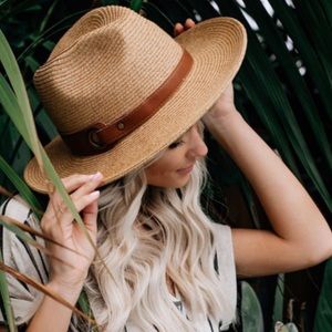 Vici Nicoya Light Brown/Tan Panama Hat NWT